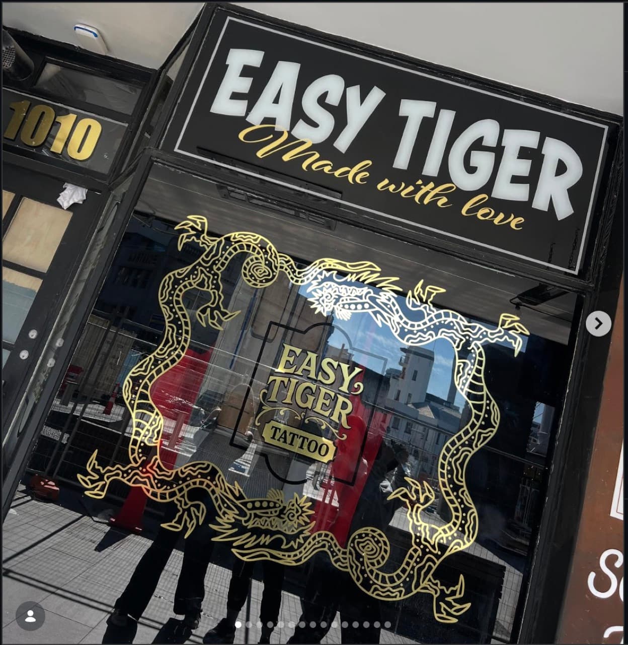 The Easy Tiger storefront on Beresford Square